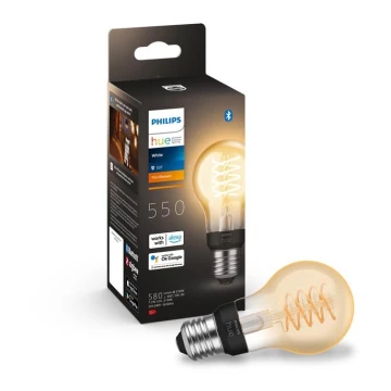 LED Dimbar glödlampa Philips Hue WHITE FILAMENT A60 E27/7W/230V 2100K