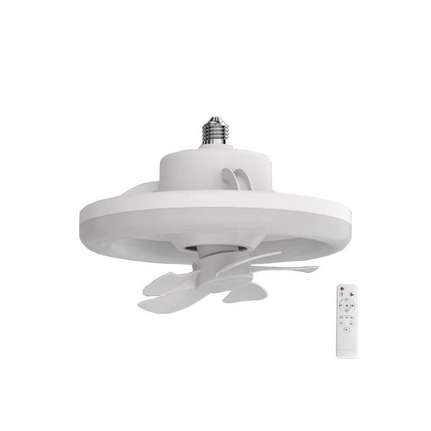 LED Dimbar lampa med en fläkt LED/30W/230V 3000-6500K vit + fjärrkontroll