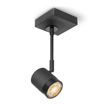 LED Dimbar spotlight MANU 1xGU10/5,8W/230V svart
