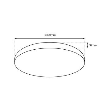 LED Dimbar taklampa ALLISTER LED/36W/230V 3000-6000K + fjärrkontroll