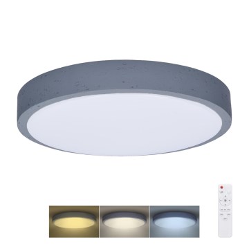 LED Dimbar taklampa GREY LED/48W/230V 3000-6500K grå diameter 38 cm + fjärrkontroll