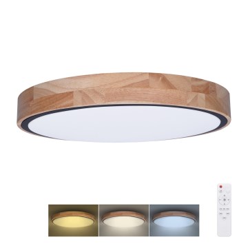 LED Dimbar taklampa IRON OAK LED/48W/230V 3000-6500K ek diameter 40 cm + fjärrkontroll