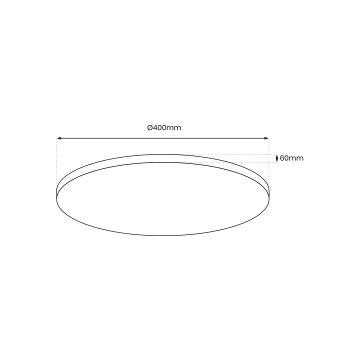 LED Dimbar taklampa LAYLA LED/33W/230V 3000/4000/6000K guld + fjärrkontroll