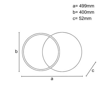 LED Dimbar taklampa LED/60W/230V 3000-6500K + fjärrkontroll