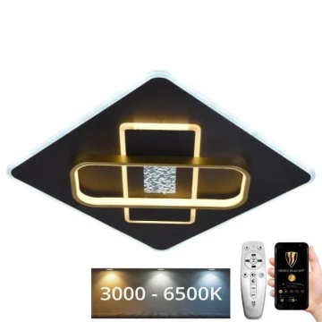 LED Dimbar taklampa LED/90W/230V 3000-6500K svart + fjärrkontroll