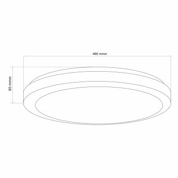 LED ljusreglerad taklampa till badrum MARIAN LED/72W/230V 3000-6000K IP44 + fjärrkontroll