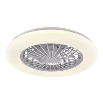 LED Dimbar taklampa med fläkt LIBYA LED/48W/230V 3000-6500K vit + fjärrkontroll