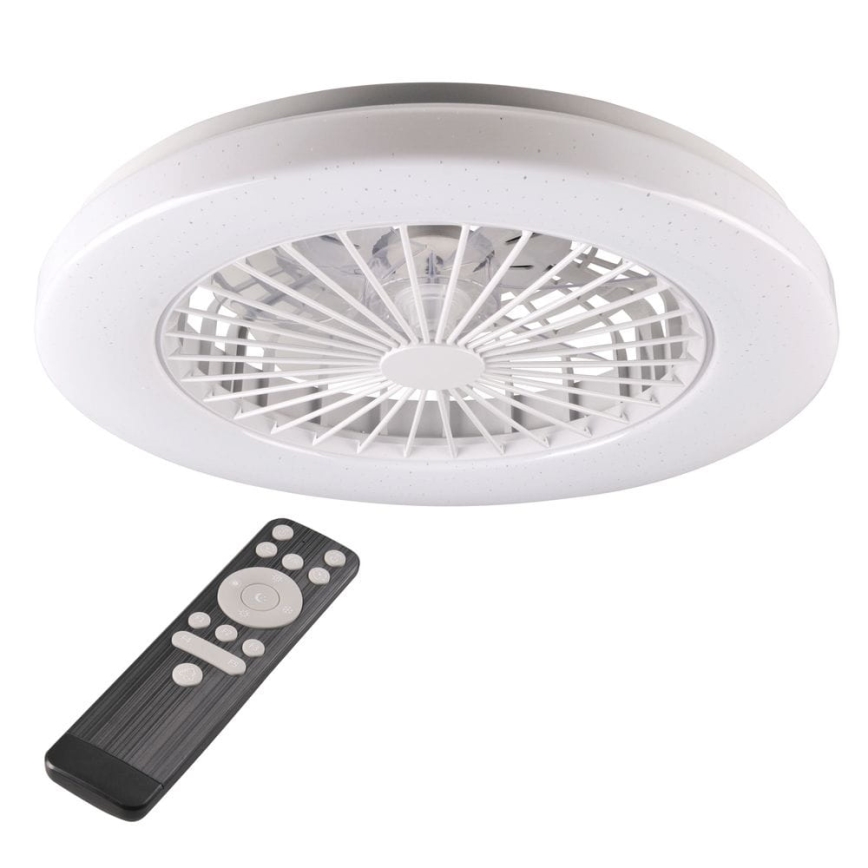 LED Dimbar taklampa med fläkt LIBYA LED/48W/230V 3000-6500K vit + fjärrkontroll