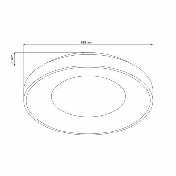 LED ljusreglerad taklampa till badrum WITOLD LED/48W/230V 3000-6000K IP44 + fjärrkontroll