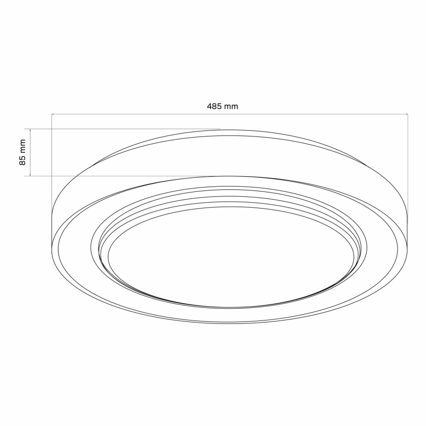 LED ljusreglerad taklampa till badrum ZYGMUNT LED/72W/230V 3000-6000K IP44 + fjärrkontroll