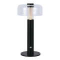 LED Dimbar uppladdningsbar touch bordslampa LED/1W/5V 3000K 1800 mAh svart