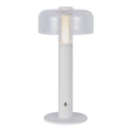 LED Dimbar uppladdningsbar touch bordslampa LED/1W/5V 3000K 1800 mAh vit