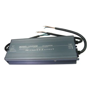 LED Elektrisk transformator 250W/24V IP67