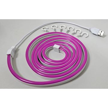 LED Flexibel list NEON LED/5V USB 1,8 m lila