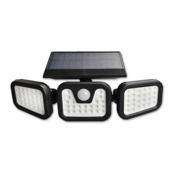 LED Flexibel solcell strålkastare med sensor LED/15W/3,7V IP54 4500K