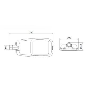 LED Gatubelysning  ACRON PLUS 200 LED/100W/230V IP66