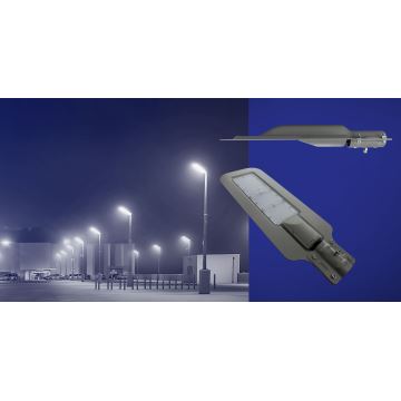 LED gatulampa KLARK LED/200W/230V IP65 grå