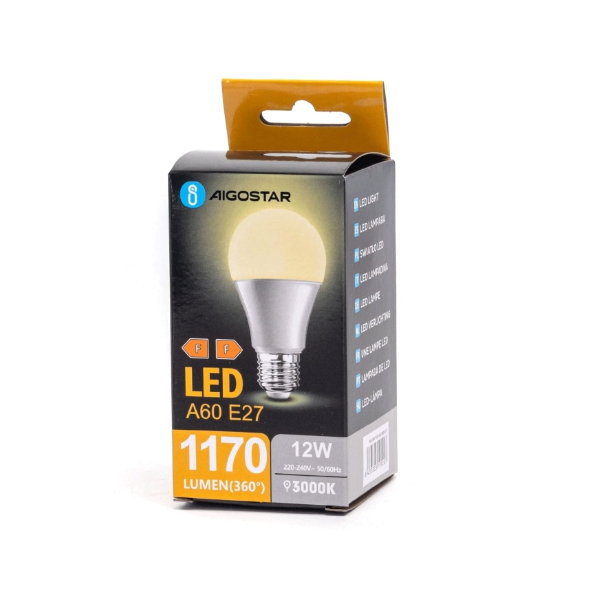 LED glödlampa A60 E27/12W/230V 3000K - Aigostar