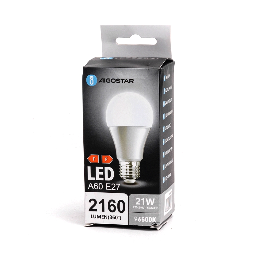 LED glödlampa A60 E27/21W/230V 6500K - Aigostar