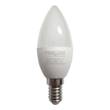 LED glödlampa C35 E14/6W/230V 4200K