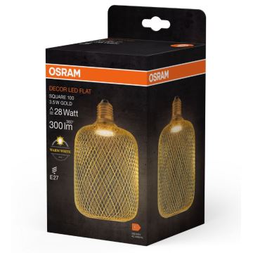 LED glödlampa DECOR FLAT E27/3,5W/230V 2700K guld - Osram