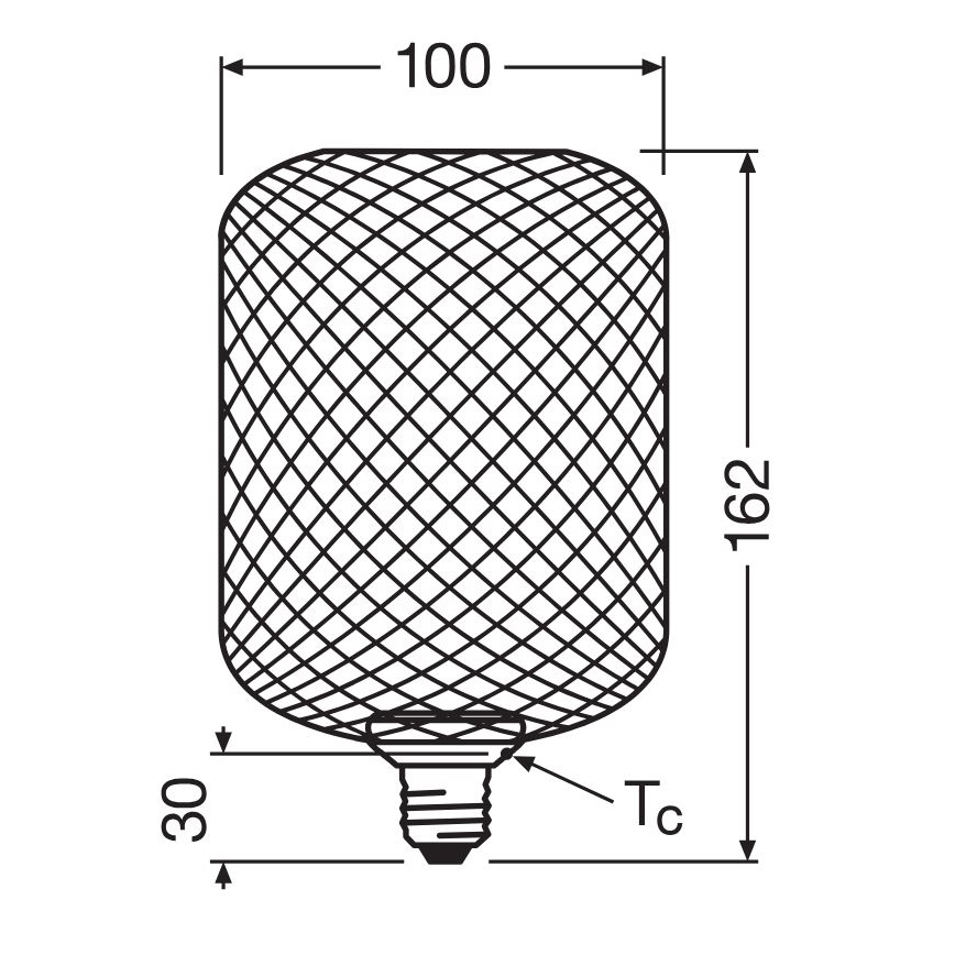 LED glödlampa DECOR FLAT E27/3,5W/230V 2700K guld - Osram