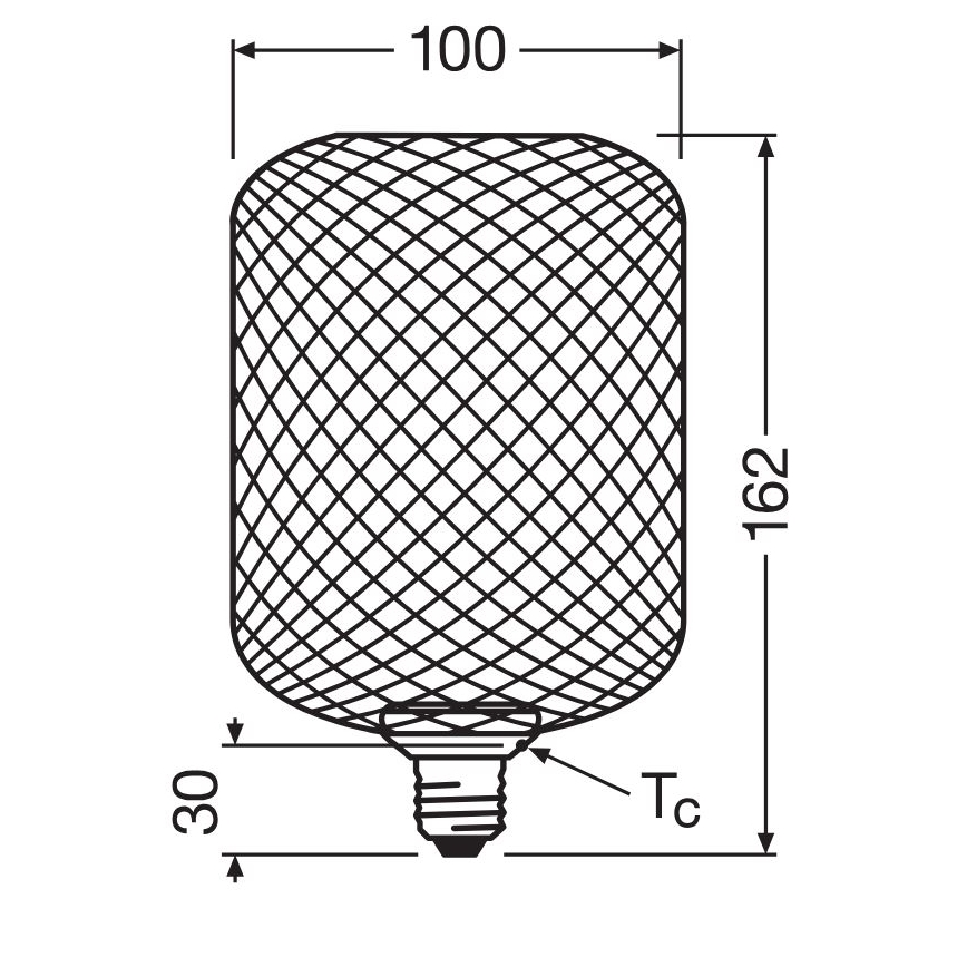 LED glödlampa DECOR FLAT E27/3,5W/230V 2700K svart - Osram