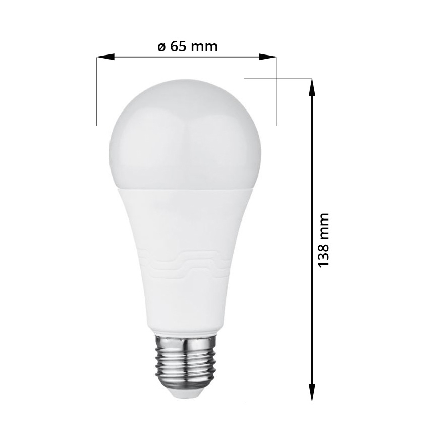 LED glödlampa E27/18W/230V 6000K 2000 lm