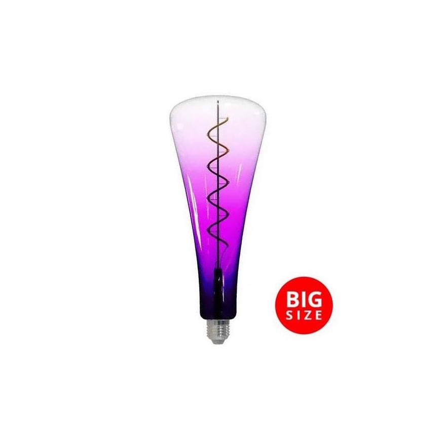 LED glödlampa FILAMENT SHAPE T110 E27/5W/230V 1800K lila