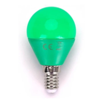 LED Glödlampa G45 E14/4W/230V grön- Aigostar