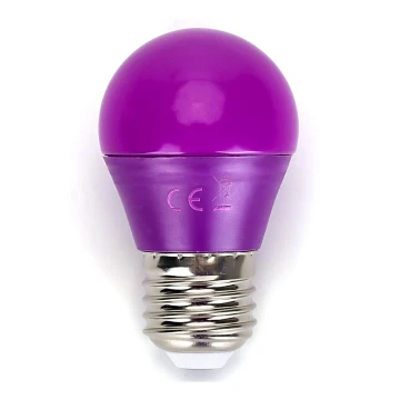 LED Glödlampa G45 E27/4W/230V lila- Aigostar