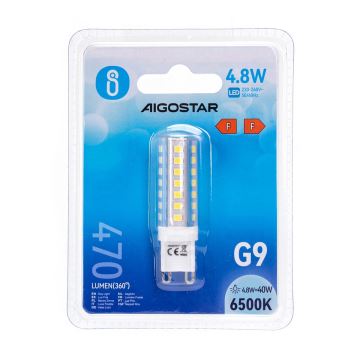 LED glödlampa G9/4,8W/230V 6500K - Aigostar