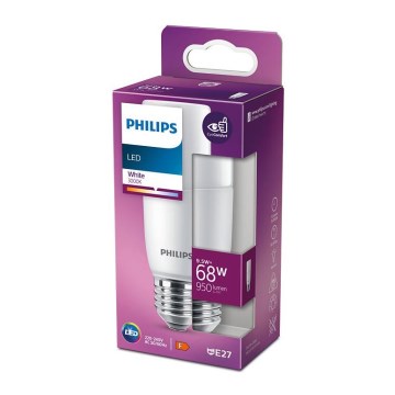 LED Glödlampa Philips E27/9,5W/230V 3000K