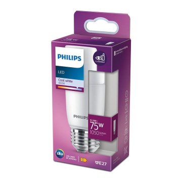 LED Glödlampa Philips E27/9,5W/230V 4000K