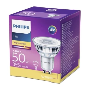 LED glödlampa Philips GU10/4,6W/230V 2700K