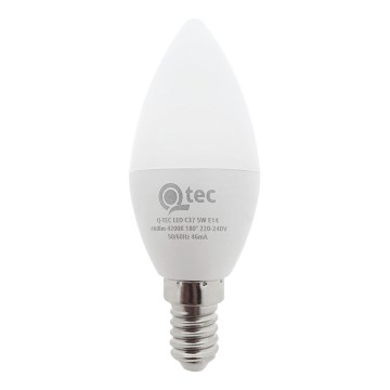 LED glödlampa Qtec C35 E14/5W/230V 4200K