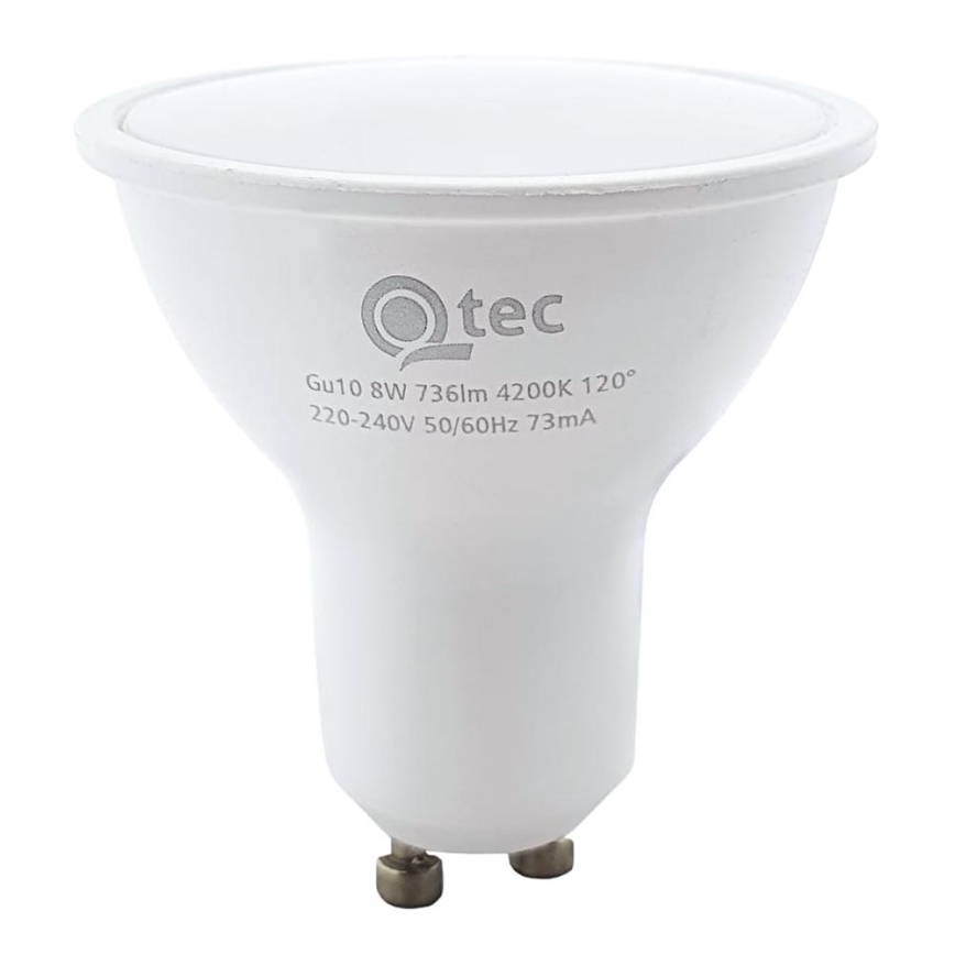 LED glödlampa Qtec GU10/8W/230V 4200K