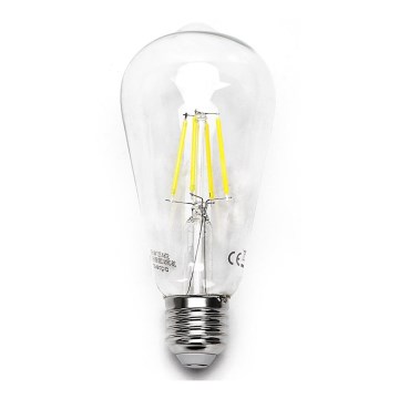 LED glödlampa ST64 E27/8W/230V 6500K - Aigostar