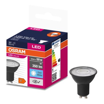 LED glödlampa VALUE PAR16 GU10/4,5W/230V 6500K 36° - Ledvance