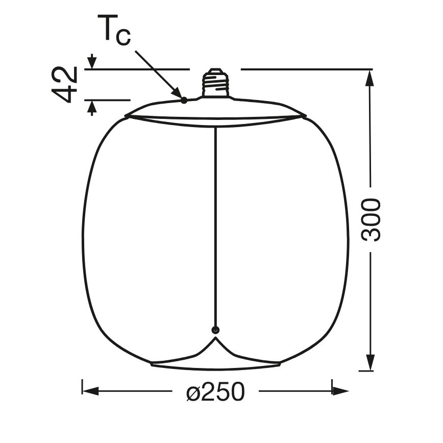 LED glödlampa VINTAGE FILAMENT E27/4W/230V 2700K rökt - Osram