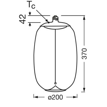 LED glödlampa VINTAGE FILAMENT E27/4W/230V 2700K rökt - Osram