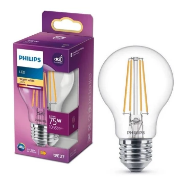 LED glödlampa VINTAGE Philips A60 E27/8,5W/230V 2700K