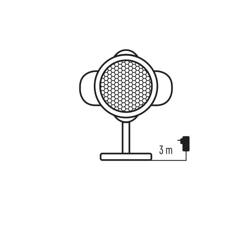 LED Jul utomhusprojektor LED/4W/230V IP44 varm/kall vit