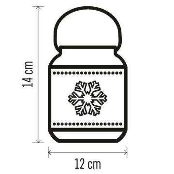 LED juldekoration  1xLED/3xAAA vit 