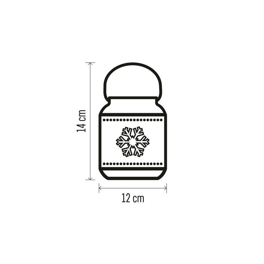 LED juldekoration  1xLED/3xAAA vit 