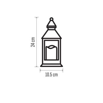 LED juldekoration  1xLED/3xAAA vit 