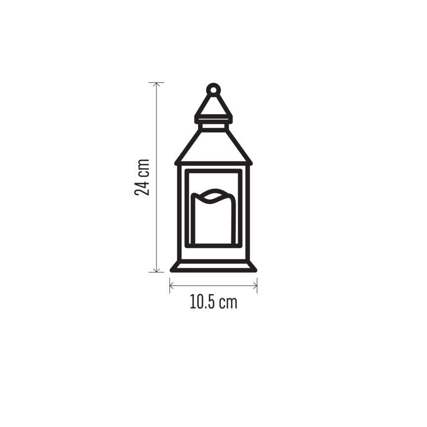 LED juldekoration  1xLED/3xAAA vit 