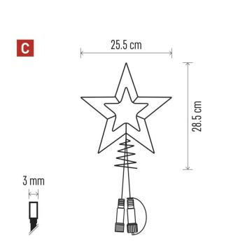 LED juldekoration för utomhusbruk 30xLED/4W/30V IP44 kall vit