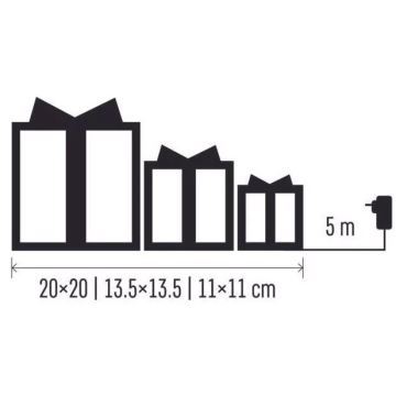 LED Juldekoration LED/2,25W/230V varm vit