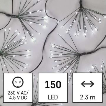 LED julkedja  150xLED/5,35m kall vit 